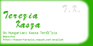terezia kasza business card